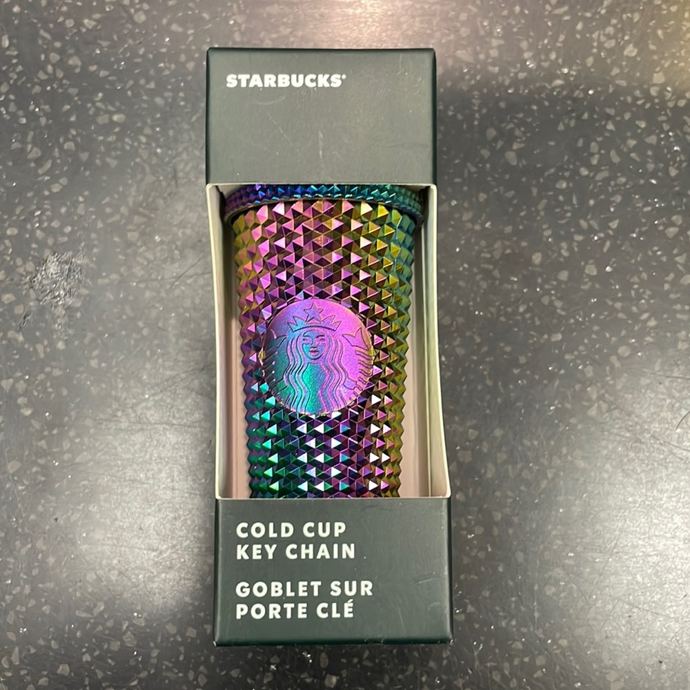 Starbucks Cold Cup keychain 2023 multicolor